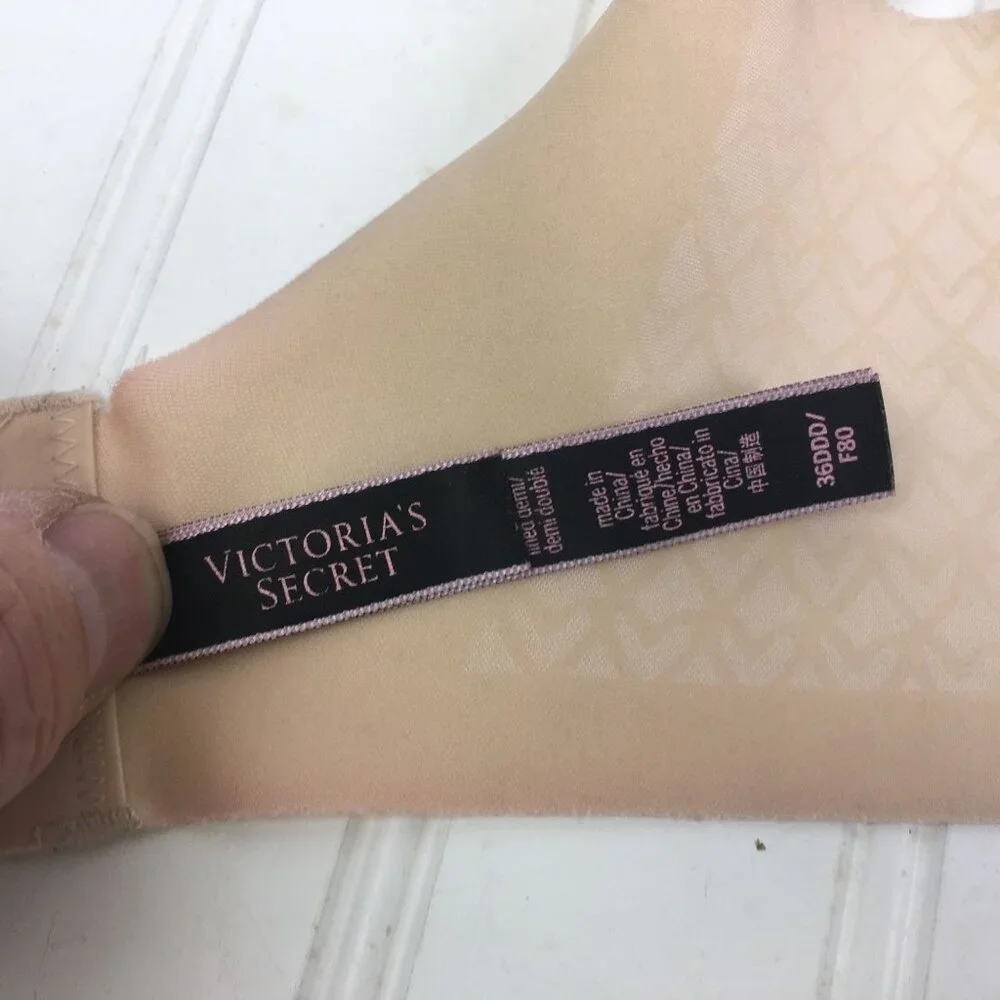 Victorias Secret Lined Demi Underwire Nude Bra Size 36DDD - Picture 9 of 13